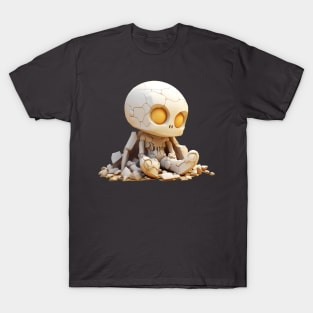 Cute preppy skeleton who is bored T-Shirt